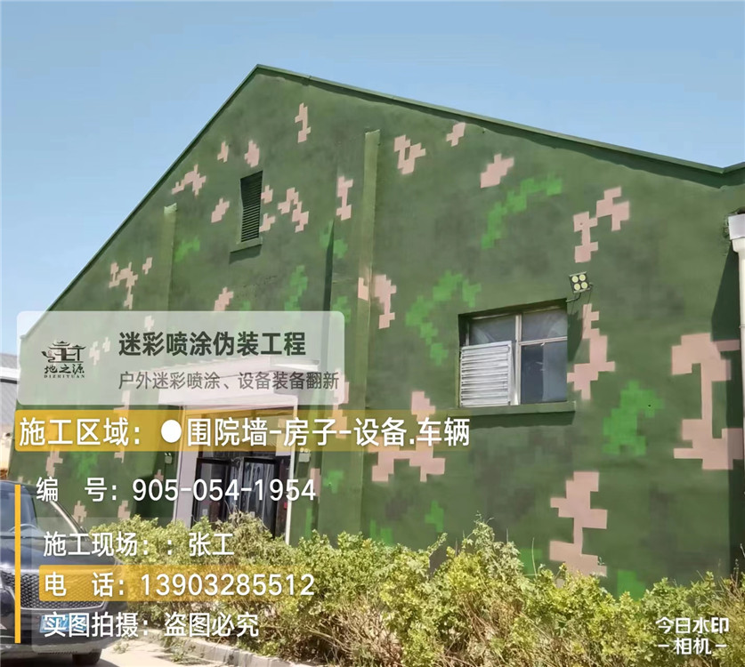 兰州外墙数码迷彩漆施工报价清单（100㎡标准墙面测算）